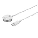 4smarts VoltBeam Mini inductive charger for Apple Watch 1-8/SE with 1m USB-C cable 2.5W white/white 