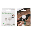 4smarts VoltBeam Mini inductive charger for Apple Watch 1-8/SE with 1m USB-A cable 2.5W white/white 
