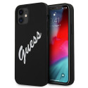 Guess GUHCP12SLSVSBW iPhone 12 mini 5.4" black white hardcase Silicone Vintage