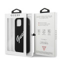 Guess GUHCP12SLSVSBW iPhone 12 mini 5.4" black white hardcase Silicone Vintage