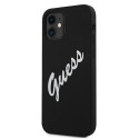 Guess GUHCP12SLSVSBW iPhone 12 mini 5.4" black white hardcase Silicone Vintage