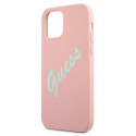 Guess GUHCP12LLSVSPG iPhone 12 Pro Max 6.7" pink green/green pink hardcase Silicone Vintage