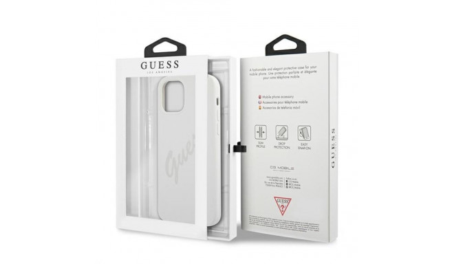 Guess GUHCP12LLSVSCR iPhone 12 Pro Max 6.7" kreemikas kõvakaan Script Vintage