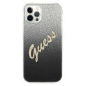 Guess GUHCP12LPCUGLSBK iPhone 12 Pro Max 6.7" black/black hardcase Glitter Gradient Script