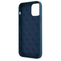 Guess GUHCP12LLSLMGBL iPhone 12 Pro Max 6.7" blue/blue hardcase Metal Logo Script
