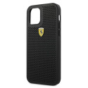 Ferrari FESPEHCP12LBK iPhone 12 Pro Max 6.7" black/black hardcase On Track Perforated