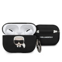 Karl Lagerfeld KLACAPSILGLBK AirPods Pro cover black/black Silicone Ikonik