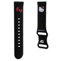 Hello Kitty Universal Strap HKUWLSCHBLK Silicone Kitty Head black/black 22mm