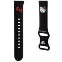 Hello Kitty Universal Strap HKUWMSCHBLK Silicone Kitty Head black/black 20mm