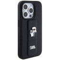 Karl Lagerfeld KLHCP13LGSAKCPK iPhone 13 Pro / 13 6.1" black/black hardcase Gripstand Saffiano Karl&