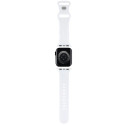 Hello Kitty HKAWMSDIESK Apple Watch Strap 38/40/41mm black/black strap Silicone Heads & Stripes