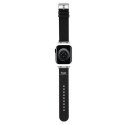 Hello Kitty HKAWMPSAPSK Apple Watch Strap 38/40/41mm black/black strap Heads & Bows Pattern