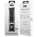 Karl Lagerfeld KLAWMSLCNK Apple Watch Strap 38/40/41mm black/black strap 3D Rubber Choupette Heads