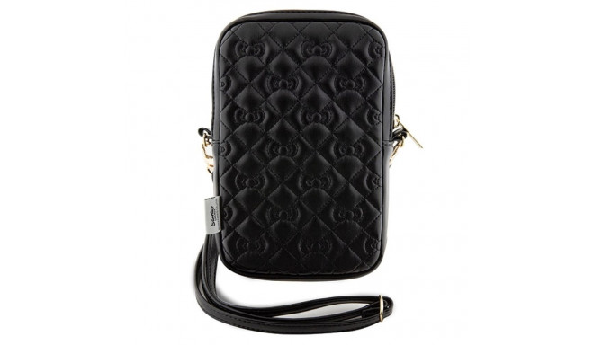 Hello Kitty Bag HKPBPEKHBPK black Quilted Bows Strap