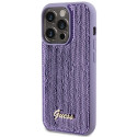 Guess GUHCP15LPSFDGSU iPhone 15 Pro 6.1" purple/purple hardcase Sequin Script Metal