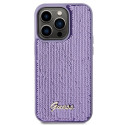 Guess GUHCP15LPSFDGSU iPhone 15 Pro 6.1" purple/purple hardcase Sequin Script Metal
