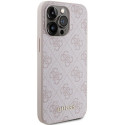 Guess GUHCP15XG4GFPI iPhone 15 Pro Max 6.7" pink/pink hard case 4G Metal Gold Logo