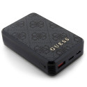 Guess Powerbank 18W GUPB10DP4GEGK 10000mAh black/black 4G Leather Metal Logo