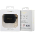 Guess GUAP2LECG4K AirPods Pro 2 (2022/2023) cover black/black Liquid Silicone Glitter Triangle Charm