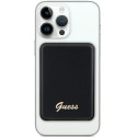 Guess Induction Powerbank 5W GUPBM3ALGSGK 3000mAh black/black MagSafe Metal Script Logo