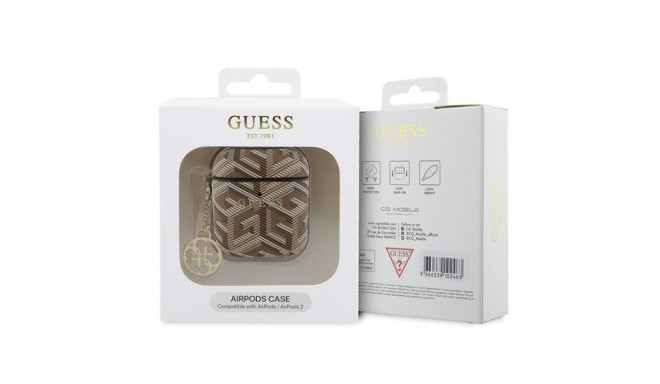 Guess GUA2PGCE4CW AirPods 1/2 cover brown/brown GCube Charm