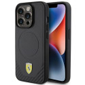 Ferrari FEHMP15LPTEK iPhone 15 Pro 6.1" black/black hardcase Carbon Metal Logo MagSafe