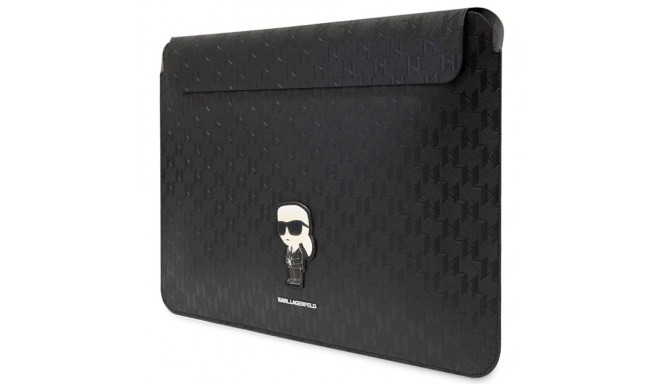 Karl Lagerfeld Sleeve KLCS16SAKHPKK 16" black Saffiano Monogram Ikonik