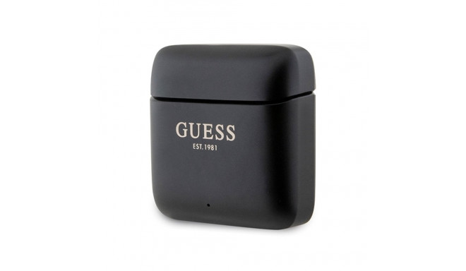 Guess Bluetooth kõrvaklapid GUTWSSU20ALEGK TWS + dokk must trükitud logoga