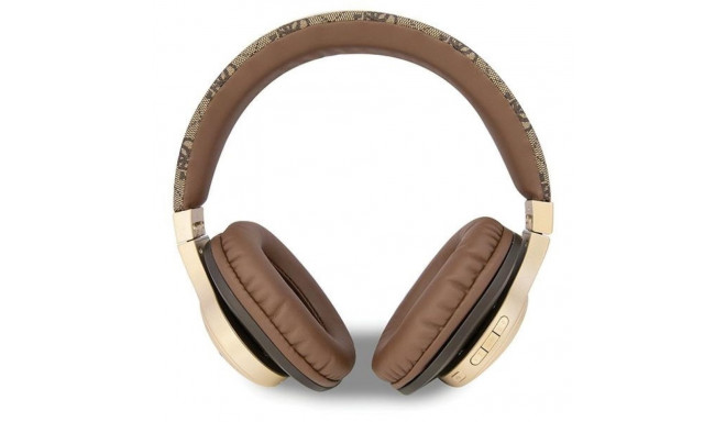 Guess Bluetooth on-ear kõrvaklapid GUBH604GEMW pruun 4G Script