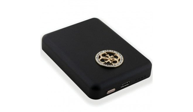 Guess Induction Powerbank 5W GUPBM3AL4DMK 3000mAh black MagSafe 4G Strassed Metal Logo