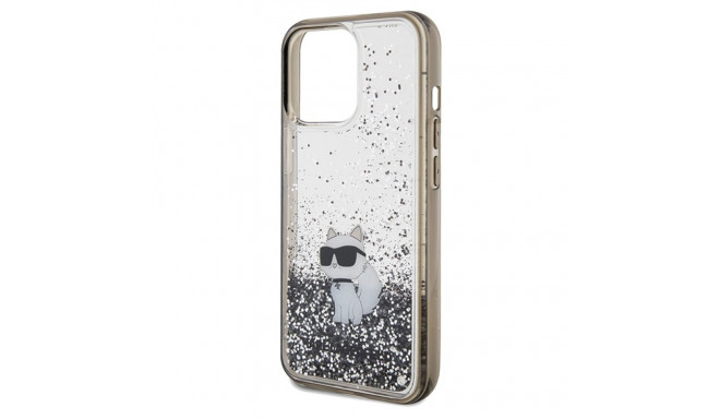 Karl Lagerfeld KLHCP13XLKCNSK iPhone 13 Pro Max 6.7" läbipaistev kõvakate vedel sädelus Choupette