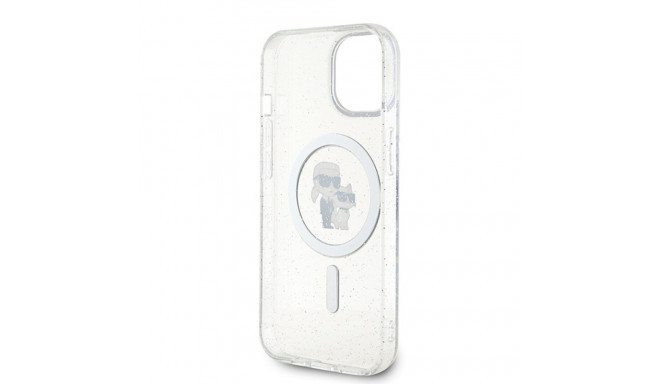 Karl Lagerfeld KLHMP15MHGKCNOT iPhone 15 Plus / 14 Plus 6.7" transparent hardcase Karl&Choupette Gli