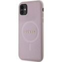 Guess GUHMN61PSAHMCP iPhone 11 / Xr 6.1" pink/pink hardcase Saffiano MagSafe