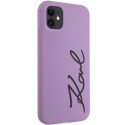 Karl Lagerfeld KLHCN61SKSVGU iPhone 11 / Xr 6.1" purple/purple hardcase Silicone Signature Karl Lagerfeld KLHCN61SKSVGU iPhone 11 / Xr 6.1" purple/purple hardcase Silicone Signature