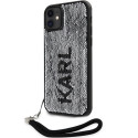 Karl Lagerfeld KLHCN61PSQRKS iPhone 11 / Xr 6.1" silver/silver hardcase Sequins Cord