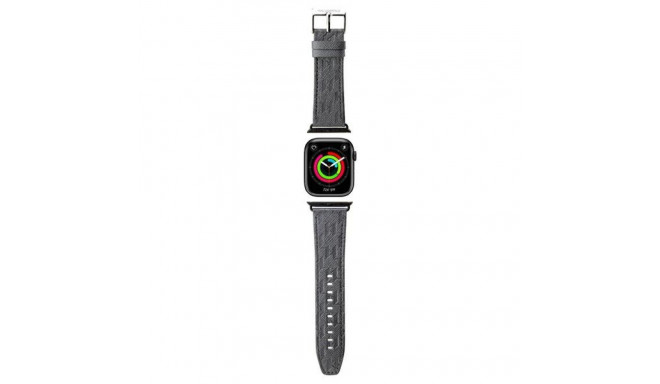 Karl Lagerfeld KLAWMSAKLHPG Apple Watch rihm 38/40/41mm hõbe/hõbe rihm Saffiano Monogramm