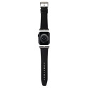 Karl Lagerfeld KLAWMSAKLHPK Apple Watch Strap 38/40/41mm black/black strap Saffiano Monogram