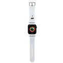 Karl Lagerfeld Strap KLAWLSLKNH Apple Watch 42/44/45/49mm white/white strap 3D Rubber Karl Head