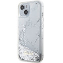 Guess GUHCP14SLCSGSGH iPhone 14 / 15 / 13 6.1" white/white hardcase Liquid Glitter Marble