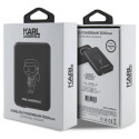 Karl Lagerfeld Induction Powerbank KLPBMKIOTTGK 5W 3000mAh black/black Ikonik MagSafe