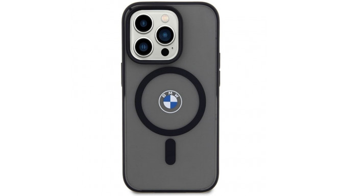 Case BMW BMHMP14LDSLK iPhone 14 Pro 6.1" must kõvakaaneline Signature MagSafe