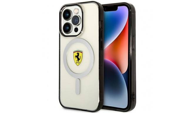 Ferrari FEHMP14LURKT iPhone 14 Pro 6.1"transparent hardcase Outline Magsafe