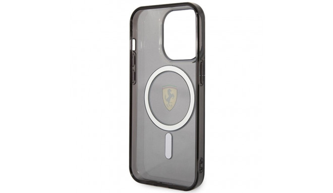 Ferrari FEHMP14XURKK iPhone 14 Pro Max 6.7" must läbipaistev kõvakorpus Magsafe