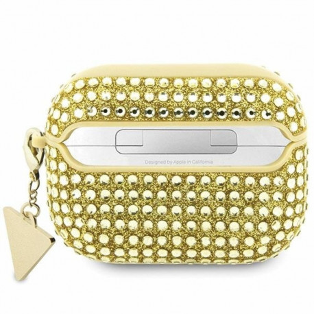 Guess GUAP2HDGTPD AirPods Pro 2(2022/2023) cover gold Rhinestone Triangle Charm
