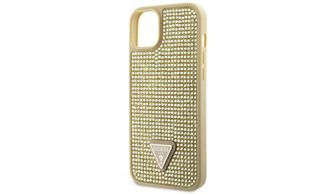 Guess GUHCP14MHDGTPD iPhone 14 Plus/ 15 Plus 6.7" kuldne kõvakorpus Rhinestone Triangle
