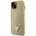Guess GUHCP14MHDGTPD iPhone 14 Plus / 15 Plus 6.7" gold/gold hardcase Rhinestone Triangle