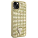 Guess GUHCP14MHDGTPD iPhone 14 Plus / 15 Plus 6.7" gold/gold hardcase Rhinestone Triangle