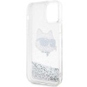 Karl Lagerfeld KLHCP12MLNCHCS iPhone 12/ 12 Pro 6.1" silver/silver hardcase Glitter Choupette Head