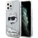 Karl Lagerfeld KLHCP12MLNCHCS iPhone 12/ 12 Pro 6.1" silver/silver hardcase Glitter Choupette Head