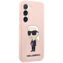 Karl Lagerfeld KLHCS23SSNIKBCP S23 S911 hardcase pink/pink Silicone Ikonik Karl Lagerfeld KLHCS23SSNIKBCP S23 S911 hardcase pink/pink Silicone Ikonik